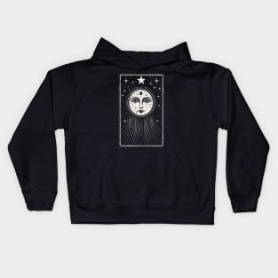 The Moon Tarot Card Kids Hoodie